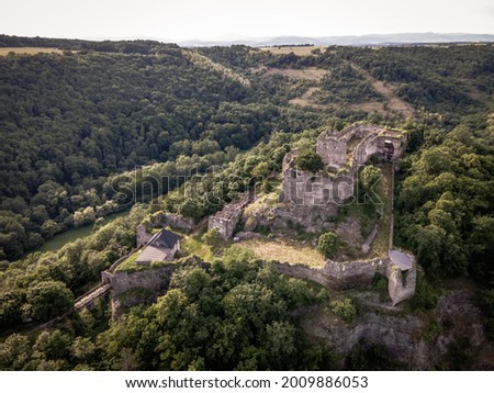 Aerial view of Cabrad Castle near the village of Cabradsky Vrbovok,
Slovakia