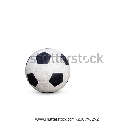 soccer football isolated white background