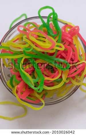 Rubber Band With White Background