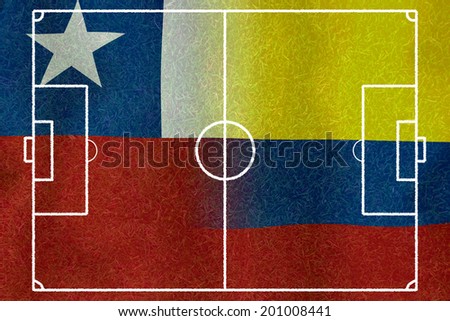 Soccer 2014 ( Football ) Chile and Colombia 