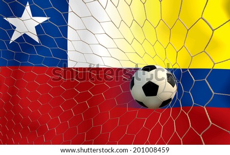 Soccer 2014 ( Football ) Chile and Colombia 