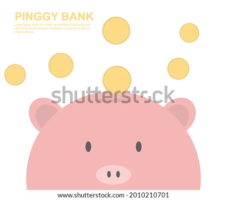design about piggy bank background illustration
