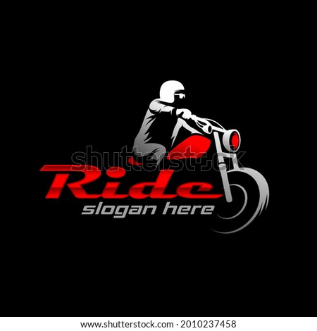 motorcycle logo template, Perfect logo for business related to automotive industry