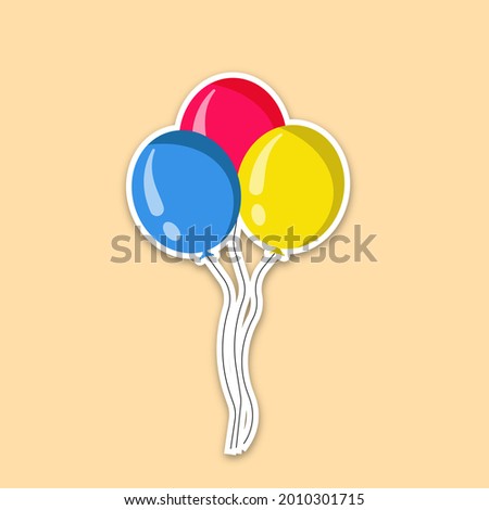 Bunches and groups of colorful helium balloons isolated 