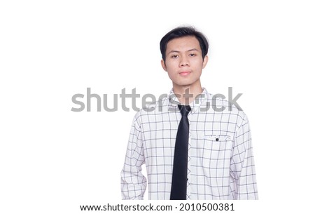 Portrait of young and handsome business man