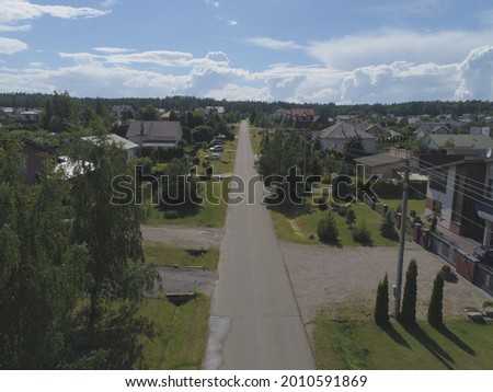 A view of aerial straight way