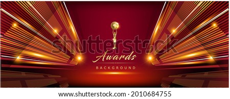 Red Maroon Golden Royal Awards Background Graphics Lines Stripes Breaking News Elegant Shine Modern Blended Template Luxury Premium Corporate Abstract Design Template Banner Certificate Dynamic Shape Royalty-Free Stock Photo #2010684755