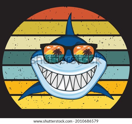 Daddy Shark vintage design POD Design and t-shirt design