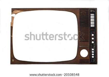  tv frame on white background