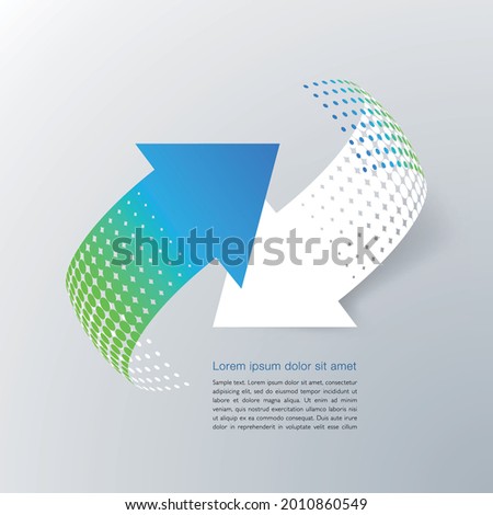 Rotating Arrows. Symbol Graphics. Recycle Image. Royalty-Free Stock Photo #2010860549
