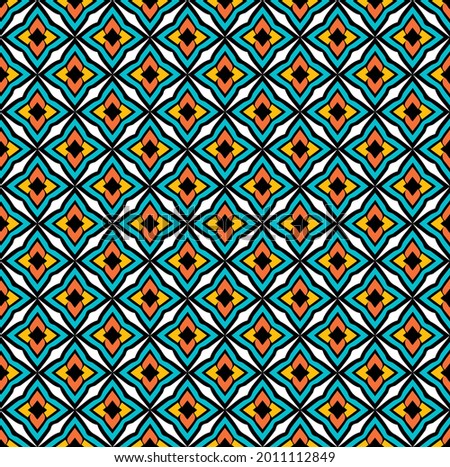 Seamless Vector Pattern Design For Use On Cloths and Wall