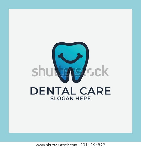 dental care, smile dental logo design template for your company or community