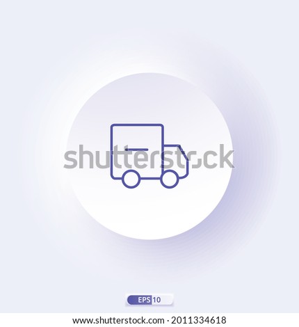 delete-truck icon. e-commerce icons. Сollection of web icons for online store, such as discounts, delivery, contacts, payment, app store, shopping cart. 