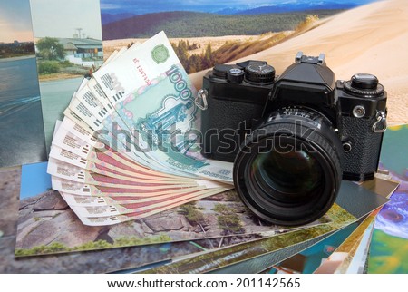 The camera and photos: earn money on photostocks. 