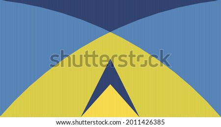 Abstract futuristic modern graphic background with vertical lines. Creative geometric texture in yellow, dark blue and sky blue color design. Vector illustration
