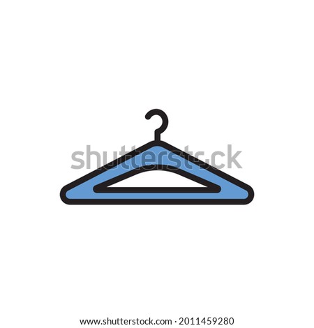 Hanger Icon Vector Simple Illustration
