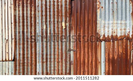 Rusty galvanized sheet for abstract background