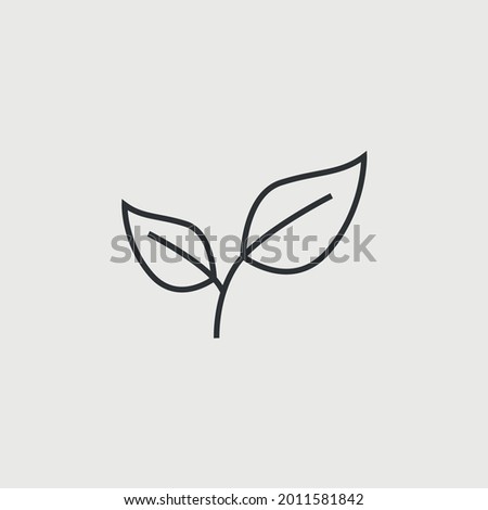plant vector icon nature tree growing