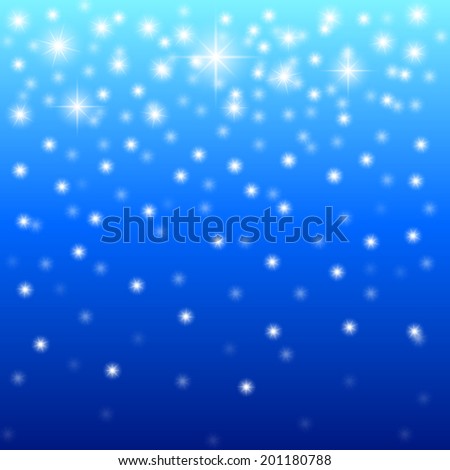 abstract blue sky and glitter light pattern background (vector)