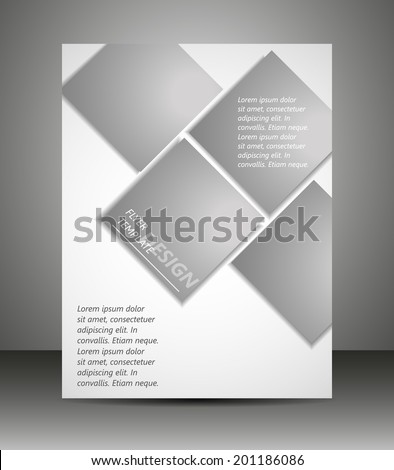 Professional business flyer template or corporate banner/design with place for your content, print, publishing or working presentation/vector background