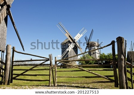 Old Windmill hill on island Saaremaa in Estonia