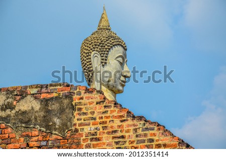 View of the buddha in Ayutthaya