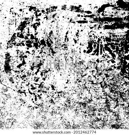 Grunge Texture Background Overlay in Black and White