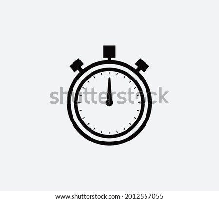Stopwatch icon vector logo design template