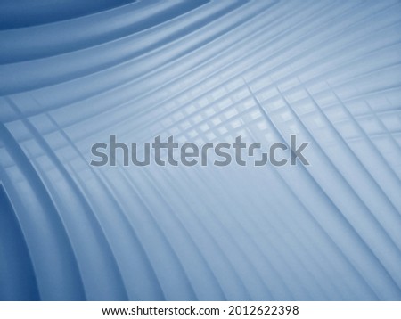 Elegant technological texture. Smooth curvilinear wavy surface resembling architectural or interior element. Abstract textured background on the subject of modern architecture or advanced technology.