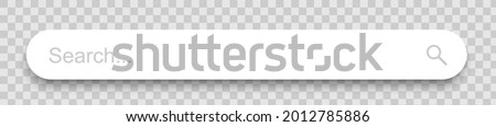 Search bar icon. Flat design style. Vector illustration isolated on transparent background
 Royalty-Free Stock Photo #2012785886
