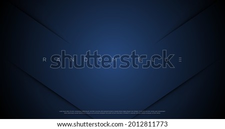 Minimal abstract navy blue cut wallpaper vector EPS Royalty-Free Stock Photo #2012811773