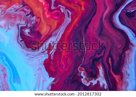 Abstract marble paints background. Floating inks. Creative texture for design. Ebru painting