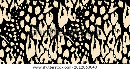 Vector Animal Leather Pattern. Cheetah Dots Watercolor Seamless. Wildlife Paper. Black Modern Leopard Spots. Vector Animal Skin Repeat Texture. Tropical Luxury Print. Watercolor Tie Dye Paint. Royalty-Free Stock Photo #2012863040