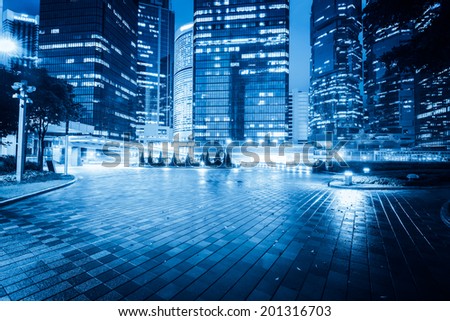 Modern office buildings in Central Hong Kong.