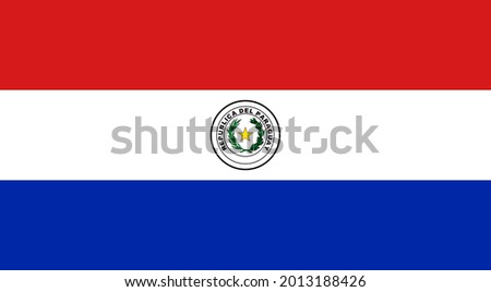 flag of Paraguay. Paraguay flag. 