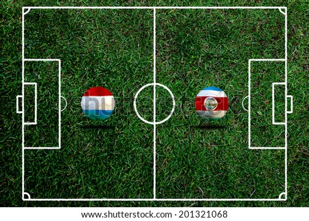 Soccer 2014 ( Football ) Netherlands and Costa Rica 