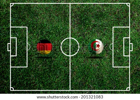 Soccer 2014 ( Football ) German and Algeria 