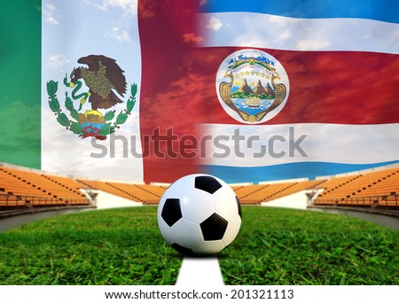 Soccer 2014 ( Football )  Mexico and  Costa Rica