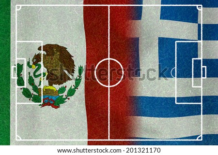 Soccer 2014 ( Football )  Mexico and  Greece