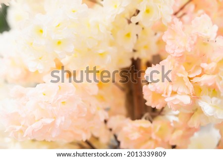 cherry blossoms and plum artificial