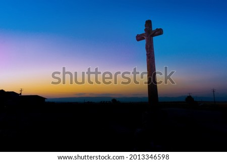 Old Cross in Segovia countryside