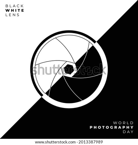 Black and white Camera Shutter design. good template for Photography logo or Photography design.