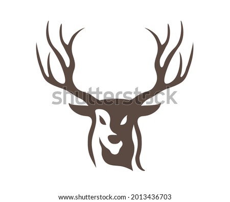 deer vector with antlers reindeer