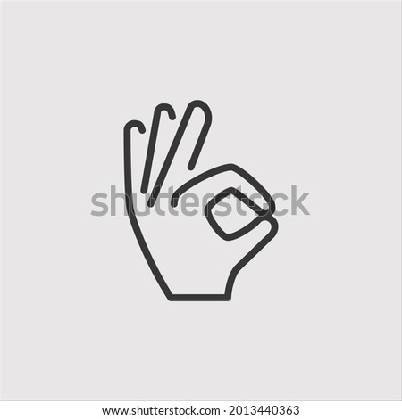 hand icon vector icon.Editable stroke.linear style sign for use web design and mobile apps,logo.Symbol illustration.Pixel vector graphics - Vector Royalty-Free Stock Photo #2013440363