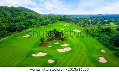 golf course sport, Golfing Holidays in Thailand Royalty-Free Stock Photo #2013516353