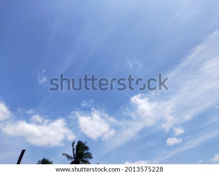 the cirrus and cumulus clouds floating together