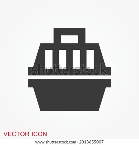 Cage icon for your design, logo. Vector illustration