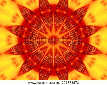 Bright background with abstract concentric radial pattern