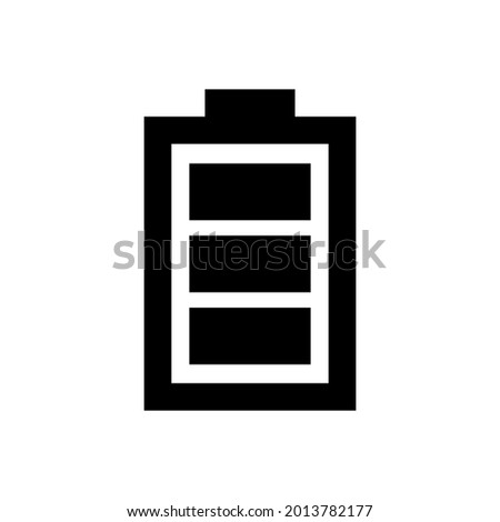 Battery icon in trendy flat design. Electricity icon symbol vector illustration, perfect for all project