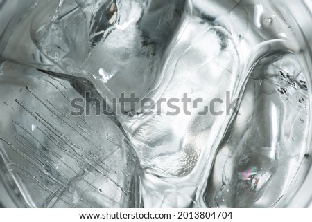close-up view of ice cubes ,abstract.